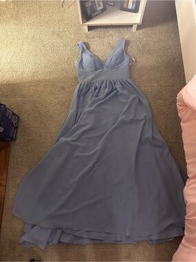 jjshouse ink blue dress NWT JJ's House A-line Scoop Ink Blue Chiffon Bridesmaid Dress Small